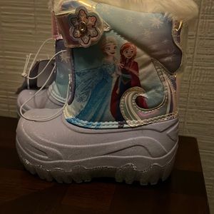 Frozen snow boots